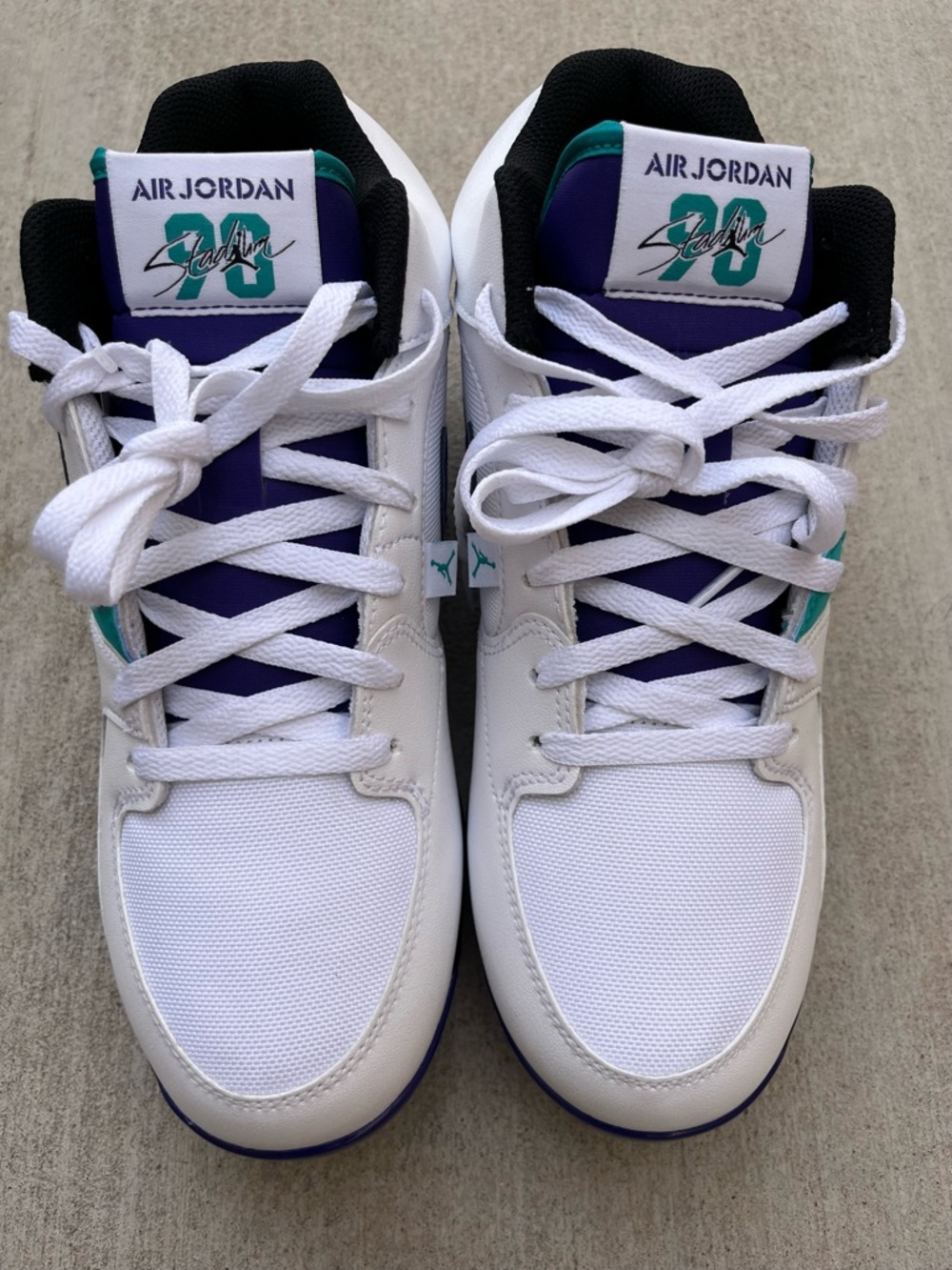 Nike Jordan Stadium 90 Low MCS Shoes White/Grape Ice (HQ0211-105) Men’s 8.5